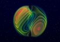 Bild: ©N. Fischer, H. Pfeiffer, A. Buonanno (Max-Planck-Institut für Gravitationsphysik), Simulating eXtreme Spacetimes project