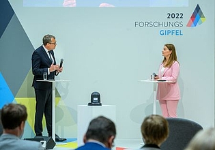 Leopoldina-Präsident Gerald Haug auf dem Forschungsgipfel 2022