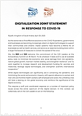 Digitalization Joint Statement in response to COVID-19 (2020)