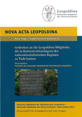 Gedenken an die Leopoldina-Mitglieder, die in Konzentrationslagern des nationalsozialistischen Regimes zu Tode kamen