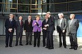 Alberto Quadrio Curzio, Graham Bell, John Hildebrand, Angela Merkel, Bernard Meunier, Jörg Hacker, Martyn Poliakoff, Keisuke Hanaki (v.l.).