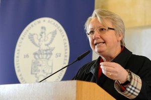 Grundsteinlegung mit Bundesministerin Annette Schavan