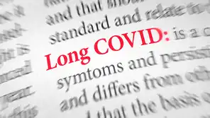 Definition of the word Long COVID in a dictionary