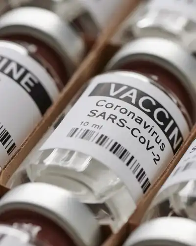 Bottles coronavirus vaccine. sars-cov-2 / COVID-19