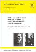 Briefwechsel von Emil Fischer mit Svante Arrhenius aus den Jahren 1902 bis 1919