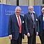 Die Organisatoren der Jahresversammlung Eberhardt Zrenner, Rudolf F. Guthoff, Gottfried Schmalz (v.l.). Foto: Markus Scholz für die Leopoldina.