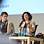 Podiumsgespräch, v.l.n.r. Prof. Dr. Nicole Bernex-Weiss, Prof. Dr. Selene Báez, Dr. Naia Morueta-Holme Foto: Markus Scholz