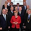 Ministerpräsident Haseloff, Bundeskanzlerin Merkel, Leopoldina-Präsident Prof. Hacker und das Präsidium der Leopoldina. Bild: Christof Rieken für die Leopoldina.