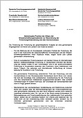 Gemeinsame Position der Allianz der Wissenschaftsorganisationen zur Neuordnung der Forschungsfinanzierung und des Hochschulbaus (2003)