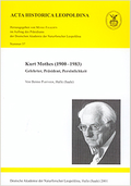 Kurt Mothes (1900–1983) — Gelehrter, Präsident, Persönlichkeit
