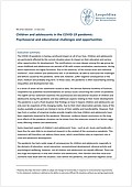 Children and adolescents in the COVID-19 pandemic: Psychosocial and educational challenges and opportunities (2021)