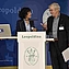 Emmanuelle Charpentier und Franz Hofmann. Foto: Thomas Meinicke für die Leopoldina
