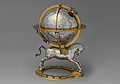 Ein Globus mit Uhrwerk, angefertigt für die Kunstkammer Rudolfs II., 1579. Foto: Public Domain - Wikimedia Commons