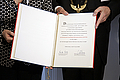 Certificate of appointment 2008. Photo: Jens Schlüter for the Leopoldina