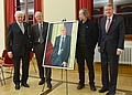 Horst Dietz, Volker ter Meulen, Uwe Pfeifer und Jörg Hacker (von links). Foto: © Markus Scholz für die Leopoldina.